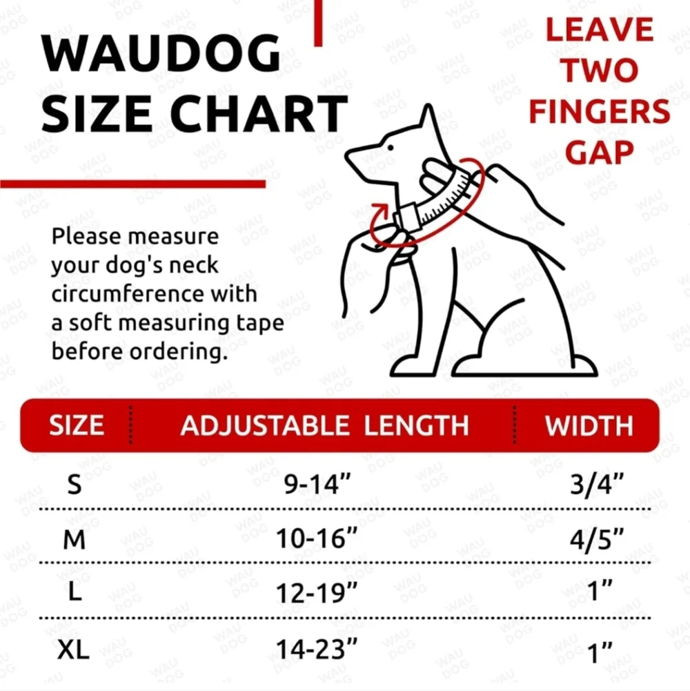 Waterproof Dog Collar Size Small